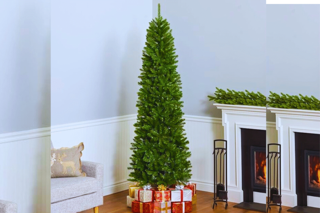 National Tree Company 7.5 ft Unlit Kingswood Fir Slim Artificial Christmas Tree