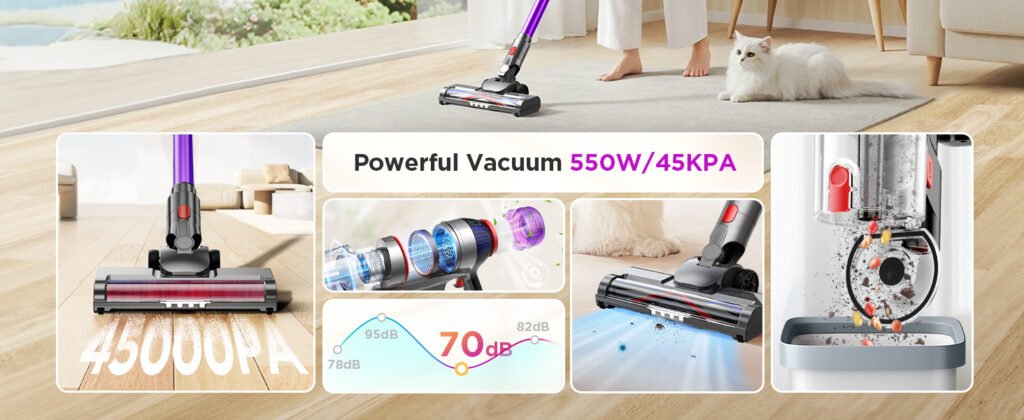The Best Cordless Stick Vacuum Cleaner for Pet Hair, Carpets, and Hard Floors – Lightweight, Powerful, and Easy to Use
